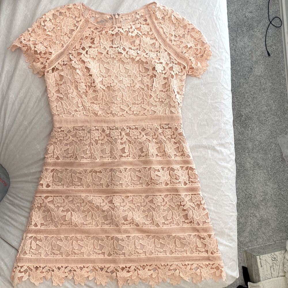 Eliza J peach/light pink dress-size 14